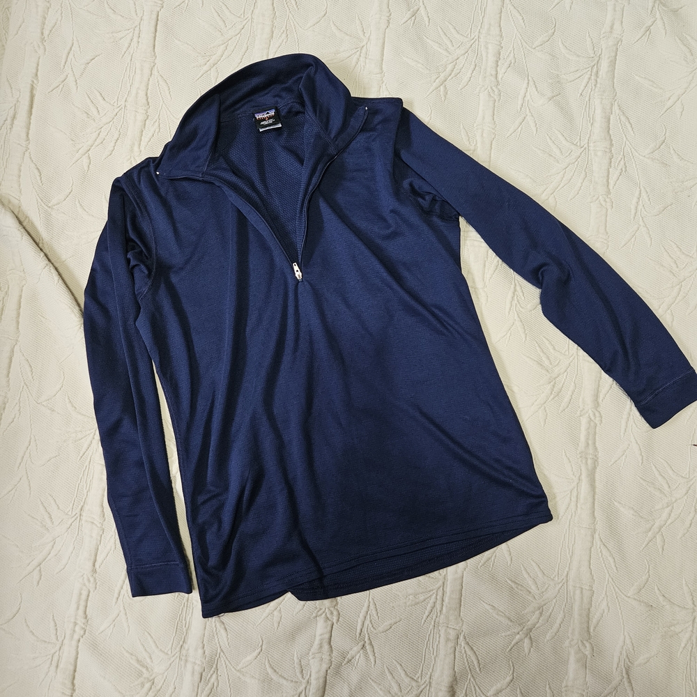Men's Navy Blue Quarter-Zip Sweater